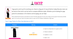 Desktop Screenshot of iworeyogapants.com